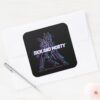 RICK AND MORTY™ Glitched Rick And Morty Square Sticker