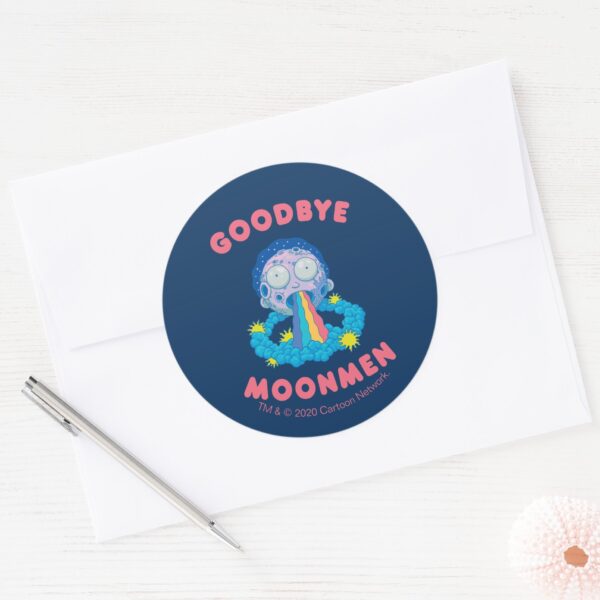 RICK_AND_MORTY™___Goodbye_Moonmen_Classic_Round_Sticker_3 RICK AND MORTY™ Goodbye Moonmen Classic Round Sticker