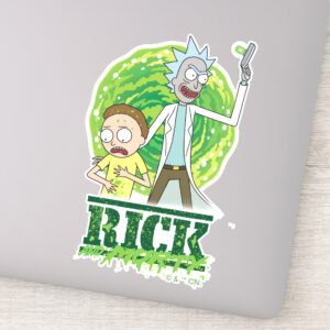 RICK AND MORTY™ Green Splash Sticker