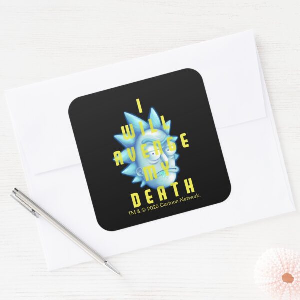 RICK_AND_MORTY™___I_Will_Avenge_My_Death_Square_Sticker_3 RICK AND MORTY™ I Will Avenge My Death Square Sticker