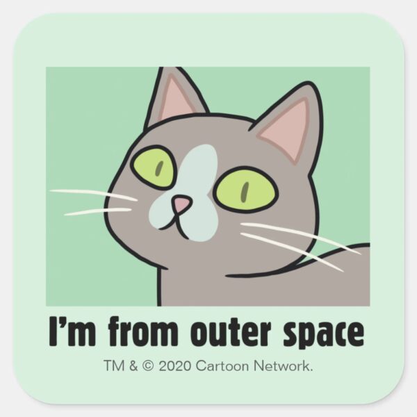 RICK_AND_MORTY™___I'm_From_Outer_Space_Square_Sticker_1 RICK AND MORTY™ Im From Outer Space Square Sticker