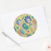 RICK AND MORTY™ Infected Smith Family Pattern Classic Round Sticker