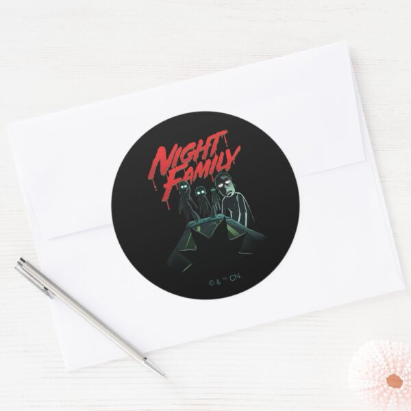RICK AND MORTY™ Night Family Classic Round Sticker