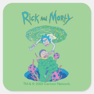 RICK AND MORTY™ Portal Rescue Square Sticker