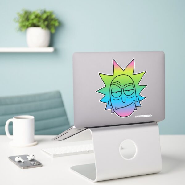 RICK_AND_MORTY™___Rainbow_Rick_Head_pattern_Sticker_3 RICK AND MORTY™ Rainbow Rick Head Pattern Sticker