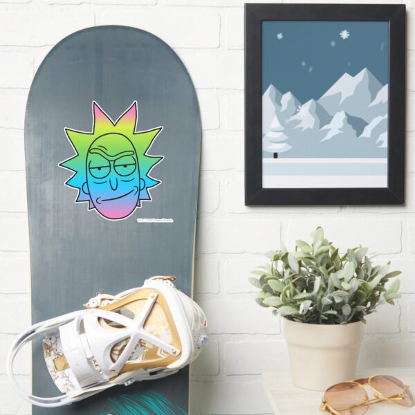 RICK_AND_MORTY™___Rainbow_Rick_Head_pattern_Sticker_7 RICK AND MORTY™ Rainbow Rick Head Pattern Sticker