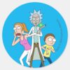 RICK_AND_MORTY™___Rick,_Morty,_and_Summer_Classic_Round_Sticker_1 RICK AND MORTY™ Rick Morty And Summer Classic Round Sticker