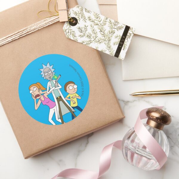 RICK_AND_MORTY™___Rick,_Morty,_and_Summer_Classic_Round_Sticker_5 RICK AND MORTY™ Rick Morty And Summer Classic Round Sticker