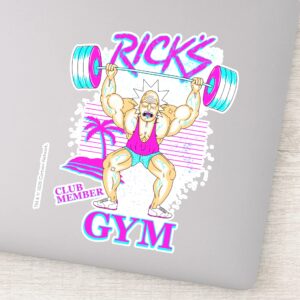 RICK AND MORTY™ Ricks Gym Club Member Sticker