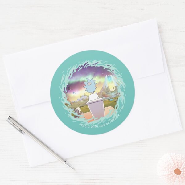 RICK_AND_MORTY™___Rick's_Private_Place_Classic_Round_Sticker_3 RICK AND MORTY™ Ricks Private Place Classic Round Sticker