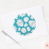 RICK AND MORTY™ Smith Family Head Pattern Classic Round Sticker