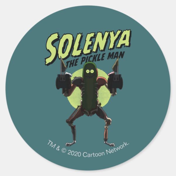 RICK_AND_MORTY™___Solenya_-_The_Pickle_Man_Classic_Round_Sticker_1 RICK AND MORTY™ Solenya The Pickle Man Classic Round Sticker