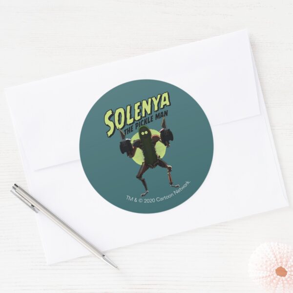 RICK_AND_MORTY™___Solenya_-_The_Pickle_Man_Classic_Round_Sticker_3 RICK AND MORTY™ Solenya The Pickle Man Classic Round Sticker