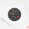 RICK AND MORTY™ Space Pattern Classic Round Sticker