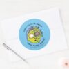 RICK AND MORTY™ Stylized Morty Fly Quote Classic Round Sticker