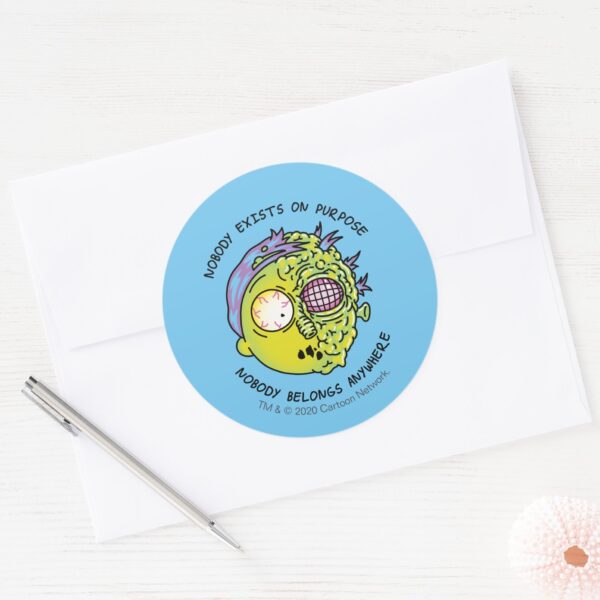 RICK_AND_MORTY™___Stylized_Morty_Fly_Quote_Classic_Round_Sticker_3 RICK AND MORTY™ Stylized Morty Fly Quote Classic Round Sticker