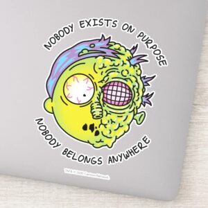 RICK AND MORTY™ Stylized Morty Fly Quote Sticker
