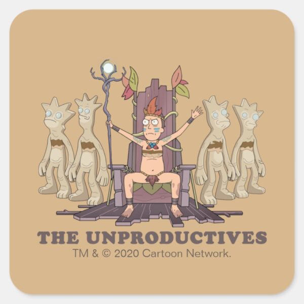 RICK_AND_MORTY™___The_Unproductives_Square_Sticker_1 RICK AND MORTY™ The Unproductives Square Sticker