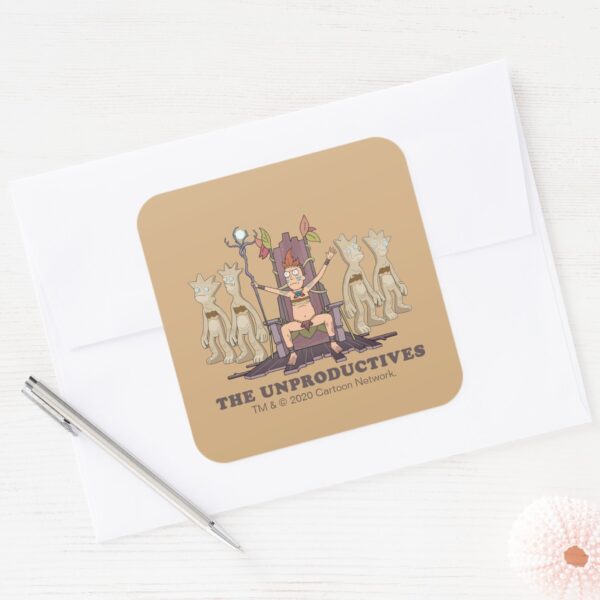 RICK_AND_MORTY™___The_Unproductives_Square_Sticker_3 RICK AND MORTY™ The Unproductives Square Sticker