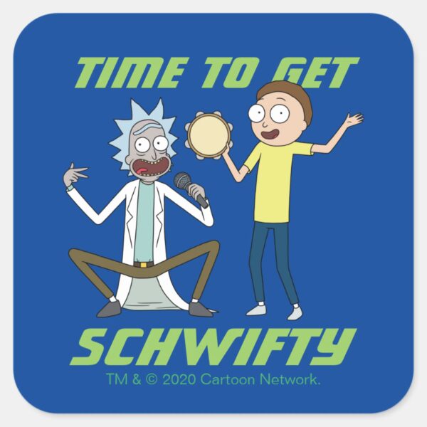 RICK_AND_MORTY™___Time_To_Get_Schwifty_Square_Sticker_1 RICK AND MORTY™ Time To Get Schwifty Square Sticker