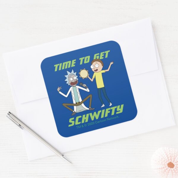 RICK_AND_MORTY™___Time_To_Get_Schwifty_Square_Sticker_3 RICK AND MORTY™ Time To Get Schwifty Square Sticker