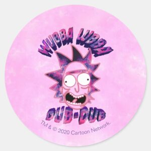 RICK_AND_MORTY™___Wubba_Lubba_Dub-Dub_Classic_Round_Sticker_1 RICK AND MORTY™ Wubba Lubba Dub Dub Classic Round Sticker