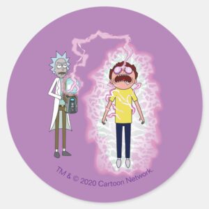 RICK AND MORTY™ You Live With The Consequences Classic Round Sticker