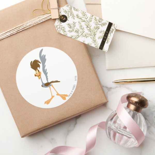 ROAD_RUNNER™_Artistic_Classic_Round_Sticker_5 ROAD RUNNER™ Artistic Classic Round Sticker