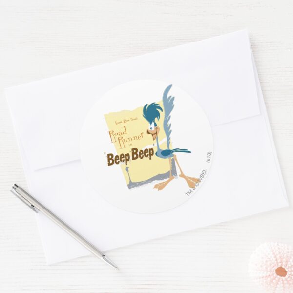 ROAD RUNNER™ BEEP BEEP™ CLASSIC ROUND STICKER