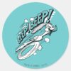 ROAD_RUNNER™_BEEP_BEEP!™_Halftone_Classic_Round_Sticker_1 ROAD RUNNER™ BEEP BEEP™ Halftone Classic Round Sticker