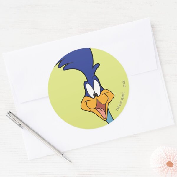 ROAD_RUNNER™_Face_Classic_Round_Sticker_3 ROAD RUNNER™ Face Classic Round Sticker