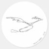 ROAD_RUNNER™_Running_Fast_Classic_Round_Sticker_1 ROAD RUNNER™ Running Fast Classic Round Sticker