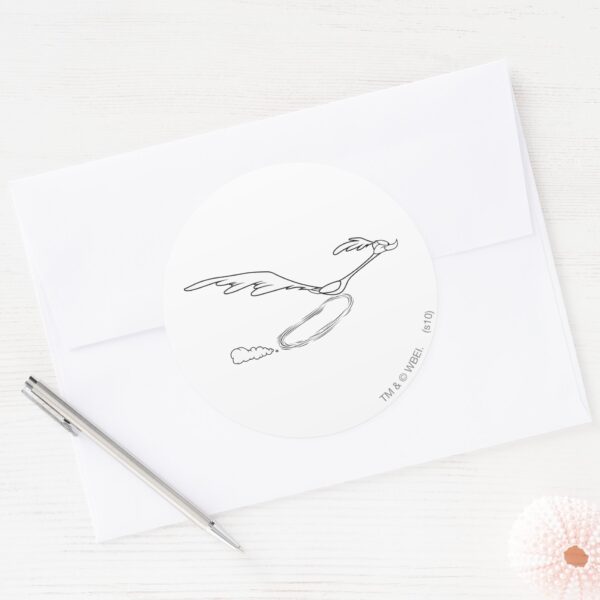 ROAD_RUNNER™_Running_Fast_Classic_Round_Sticker_3 ROAD RUNNER™ Running Fast Classic Round Sticker