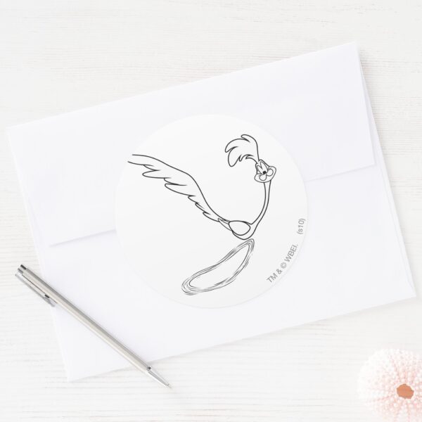 ROAD_RUNNER™_running_Classic_Round_Sticker_3 ROAD RUNNER™ Running Classic Round Sticker