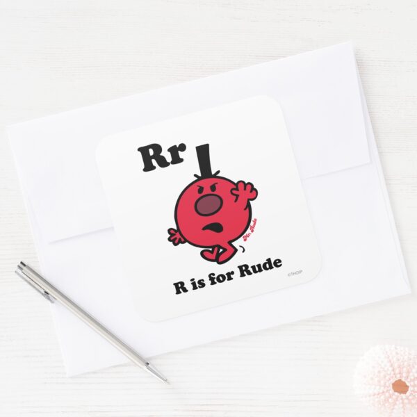 R_is_for_Rude_Square_Sticker_3 R Is For Rude Square Sticker