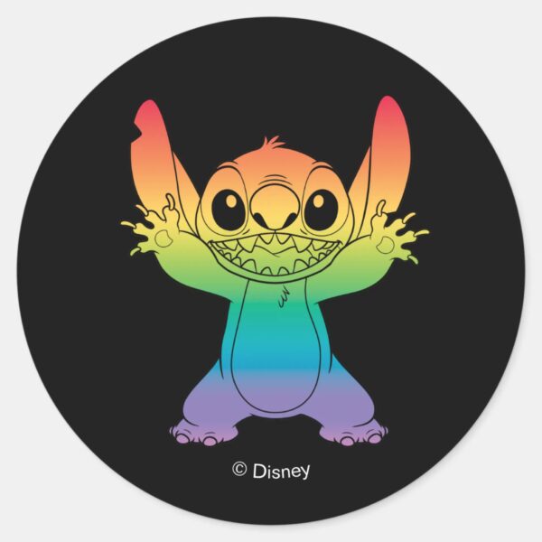 Rainbow_Stitch_Classic_Round_Sticker_1 Rainbow Stitch Classic Round Sticker