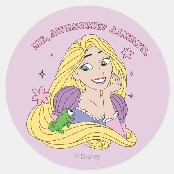 Rapunzel_Always_Awesome_Classic_Round_Sticker_1 Rapunzel Always Awesome Classic Round Sticker