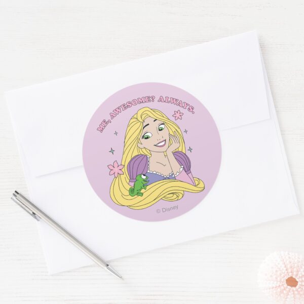 Rapunzel_Always_Awesome_Classic_Round_Sticker_3 Rapunzel Always Awesome Classic Round Sticker