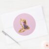 Rapunzel_Brushing_Hair_2_Classic_Round_Sticker_3 Rapunzel Brushing Hair 2 Classic Round Sticker