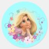Rapunzel_Flower_Frame_Classic_Round_Sticker_1 Rapunzel Flower Frame Classic Round Sticker