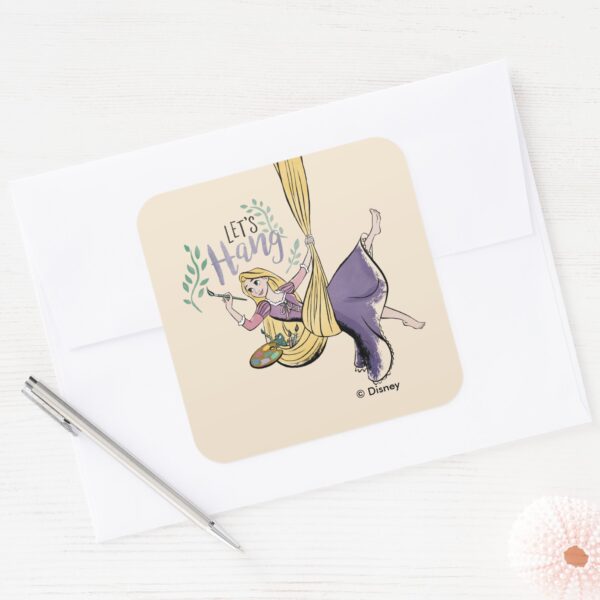 Rapunzel_Painting__Let's_Hang__Square_Sticker_3 Rapunzel Painting Lets Hang Square Sticker