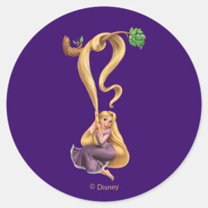 Rapunzel Swinging From Branch 2 Classic Round Sticker