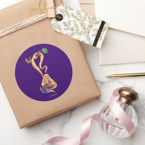 Rapunzel_Swinging_from_Branch_2_Classic_Round_Sticker_5 Rapunzel Swinging From Branch 2 Classic Round Sticker