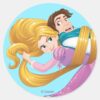 Rapunzel___Bad_Hair_Day_Classic_Round_Sticker_1 Rapunzel Bad Hair Day Classic Round Sticker