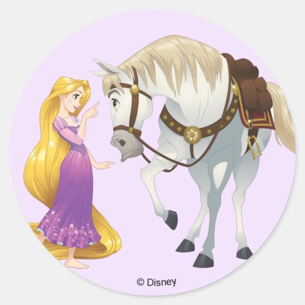 Rapunzel___Besties_4Ever_Classic_Round_Sticker_1 Rapunzel Besties 4Ever Classic Round Sticker