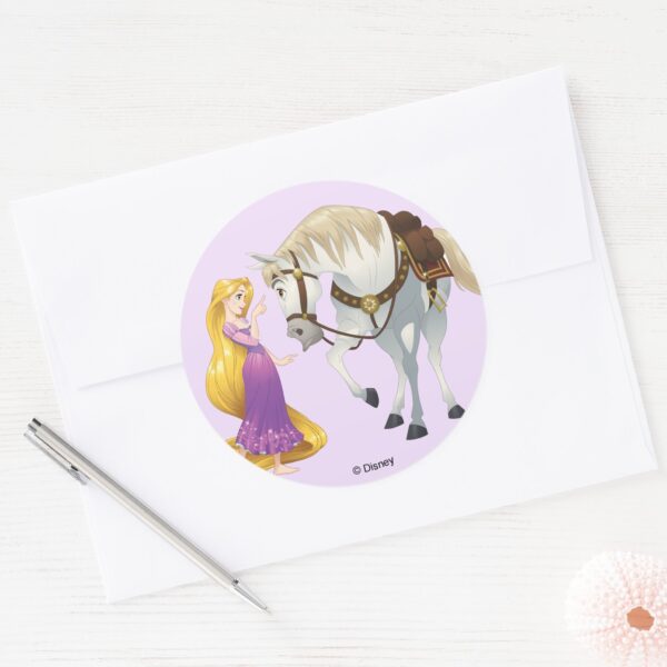 Rapunzel___Besties_4Ever_Classic_Round_Sticker_3 Rapunzel Besties 4Ever Classic Round Sticker