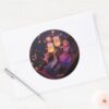 Rapunzel___Make_Your_Own_Magic_Classic_Round_Sticker_3 Rapunzel Make Your Own Magic Classic Round Sticker