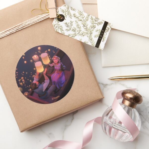 Rapunzel___Make_Your_Own_Magic_Classic_Round_Sticker_5 Rapunzel Make Your Own Magic Classic Round Sticker