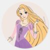 Rapunzel In Motion Classic Round Sticker