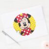 Red_Minnie___Cute_Closeup_Classic_Round_Sticker_3 Red Minnie Cute Closeup Classic Round Sticker